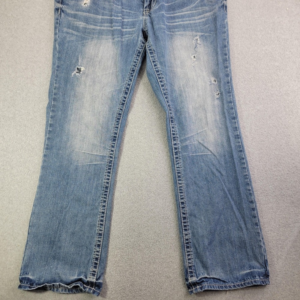Axel Jeans Mens 36x32 Light Wash Blue Volcott Vintage Boot Bootcut Denim Pants - Picture 2 of 16